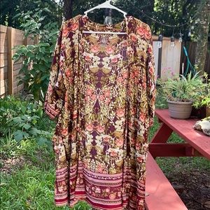 Long Floral Kimono